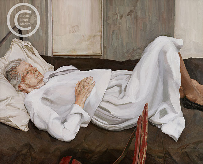 Lucian-Freud-"The-Painter's-Mother"-1982-1984-Oil-on-Canvas-105.4cmx127cm
