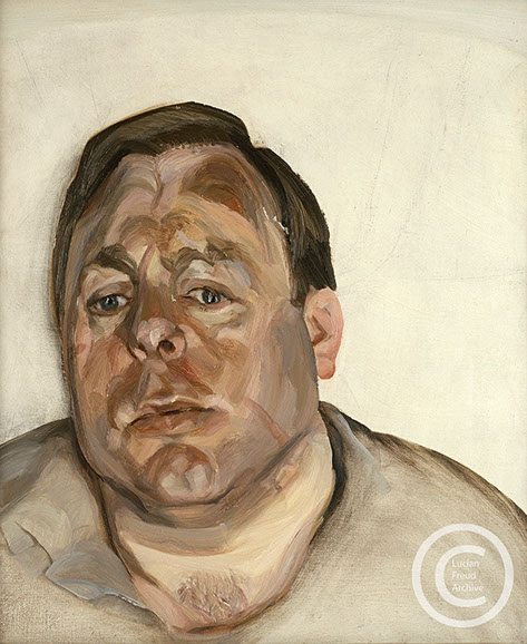 Lucian Freud "A Man" 1965 Oil on Canvas 47cm x 39cm Lucian Freud "A Man" 1965 Oil on Canvas 47cm x 39cm
