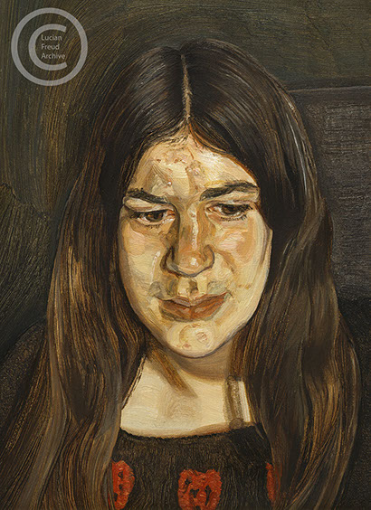 Lucian Freud "Annabel" 1972 Oil on Canvas 24.5cmx17cm