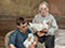 "Bramham Children and Ducks" 1995 Oil on Canvas 231cmx142cm