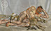 "David Pluto and Eli" 2001 Oil on Canvas 25.7cmx41.9cm