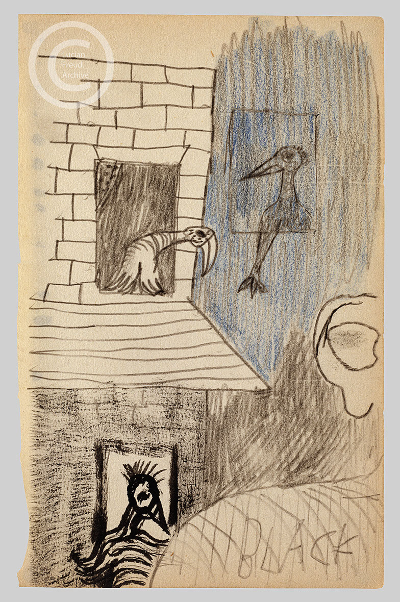 Lucian Freud、The Painter's Room 1943-4 Lucian Freud、The Painter's Room 1943-4 Image of The