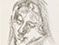 Lucian Freud 'Drawing of Emily' 2000 Charcoal on Paper 41cm x 29.5cm