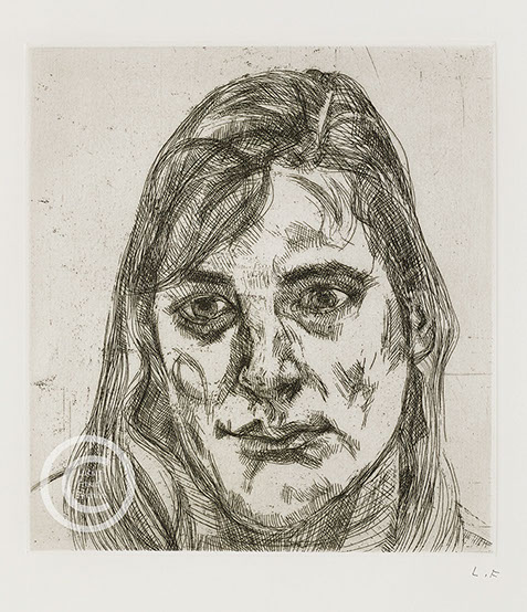 Lucian Freud "Esther" 1991 Etching (ed of 25) 22cmx20.2cm
