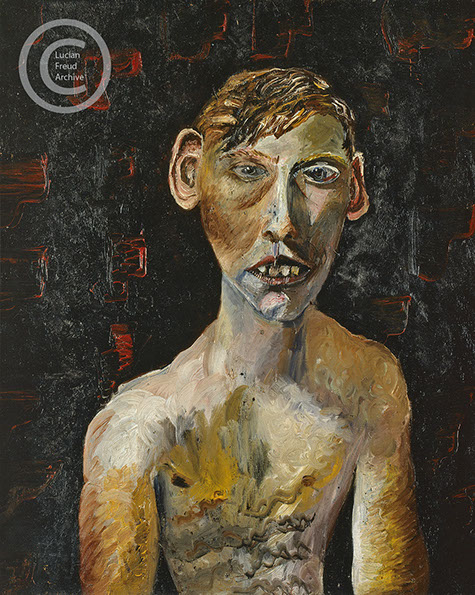 Lucian Freud "Evacuee Boy"  1942  Oil on Canvas  74.3cm x 58.1cm       