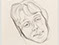 Lucian Freud 'Head of a Girl' 1973 Pencil on Paper 25cmx20cm.