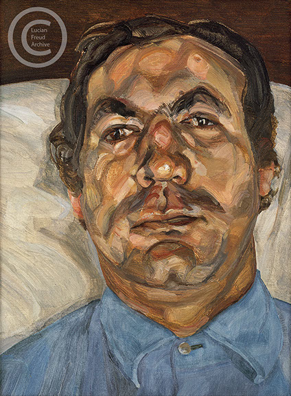 Lucian Freud "Head of a Man" 1968 Oil on Canvas 47.6cmx27cm Lucian Freud "Head of a Man" 1968 Oil on Canvas 47.6cmx27cm