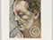 Lucian Freud "Head of a Man" 1989 Pastel drawing over Etching (2 proofs) 35cmx26cm