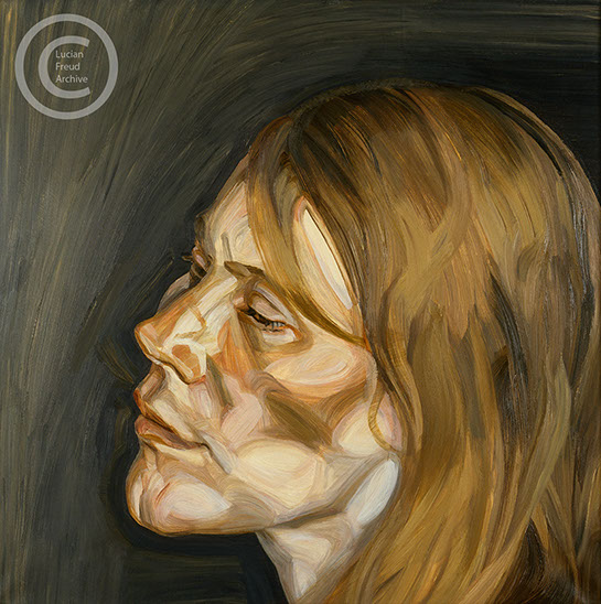 Lucian Freud "Head of a Woman" 1972 Oil on Canvas 58cmx58cm