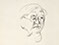 Lucian Freud 'Head of Nanny' 1959 Pencil on Paper 36cmx26cm