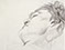 Lucian Freud 'Head Resting' late 1970's Pencil on Paper 48cmx36cm