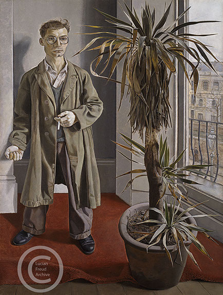 Lucian Freud "Interior in Paddington"  1951  Oil on Canvas  152cm x 114cm 