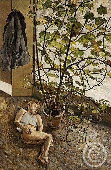 Lucian Freud "Large Interior, Paddington" 1968-1969 Oil on Canvas 183cmx122cm Lucian Freud "Large Interior, Paddington" 1968-1969 Oil on Canvas 183cmx122cm
