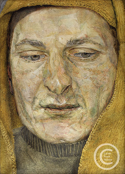 Lucian Freud "Man in a Headscarf" 1954 Oil on Canvas 33cmx24cm