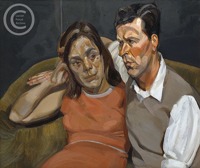 Lucian Freud "Michael Andrews and June" 1965-1966 Oil on Canvas 60cmx70cm Lucian Freud "Michael Andrews and June" 1965-1966 Oil on Canvas 60cmx70cm