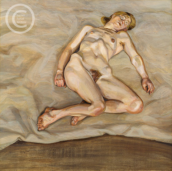 Lucian Freud "Naked Girl Asleep l" 1967 Oil on Canvas 61cmx61cm Lucian Freud "Naked Girl Asleep l" 1967 Oil on Canvas 61cmx61cm