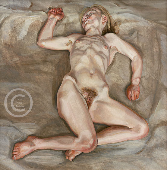 Lucian Freud "Naked Girl Asleep ll" 1968 Oil on Canvas 56cmx56cm Lucian Freud "Naked Girl Asleep ll" 1968 Oil on Canvas 56cmx56cm