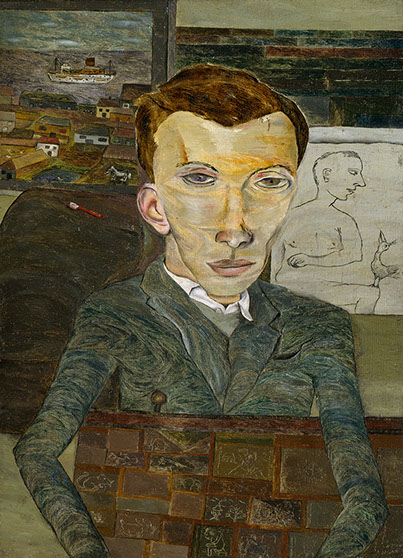 Lucian Freud "Peter Watson"  1941  Oil on Canvas  35.5cm x 25.5cm 