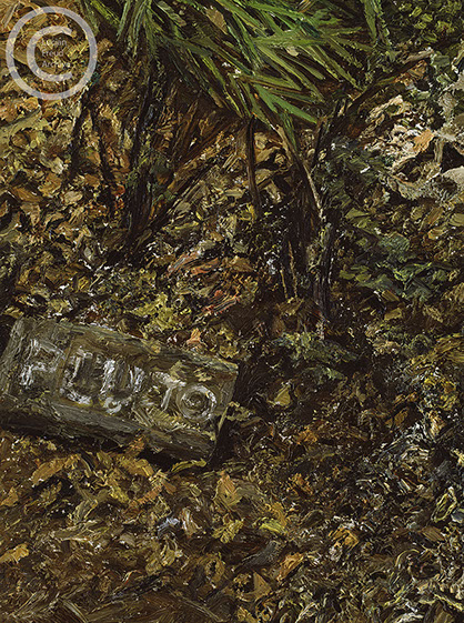 "Pluto's Grave" 2003 Oil on Canvas 41cmx29.8cm
