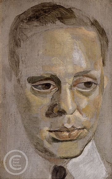 Lucian Freud "Portrait of Alexis de Rede" c1953 Oil on Panel 15cm x 9