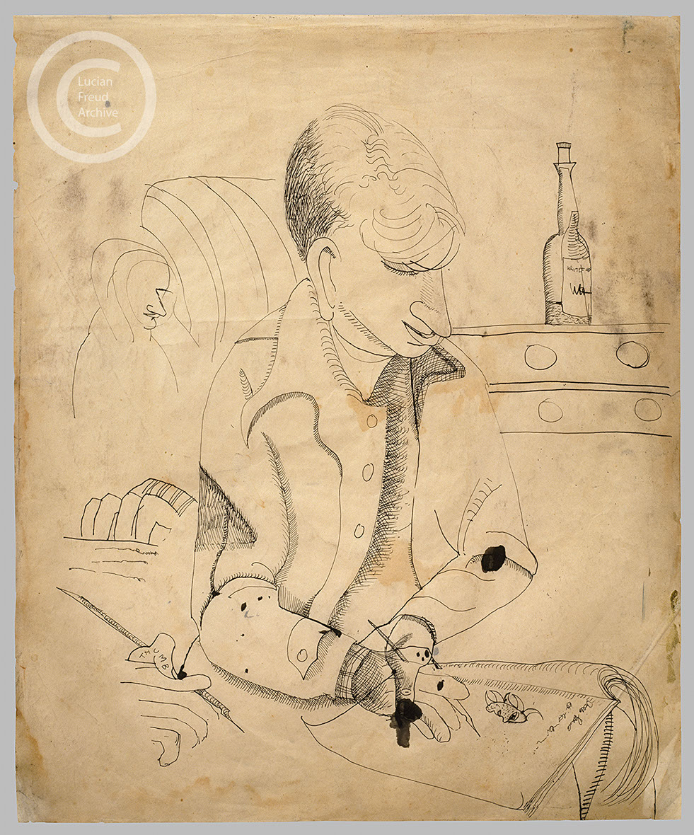 Lucian Freud、The Painter's Room 1943-4 The Painter's Room, 1944 - Lucian Freud - WikiArt.org