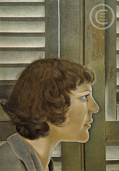 Lucian Freud "Portrait of Kitty"  1948-49  Oil on Board  35cm x 24cm  