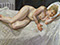 "Ria, Naked Portrait" 2006-2007 Oil on Canvas 86.3cmx162.5cm
