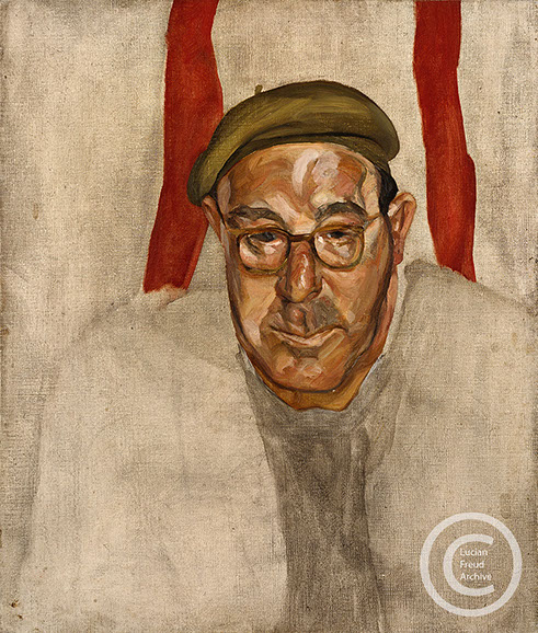 Lucian Freud "Scrap Iron Merchant" 1968 Oil on Canvas 54.5cmx46cm Lucian Freud "Scrap Iron Merchant" 1968 Oil on Canvas 54.5cmx46cm