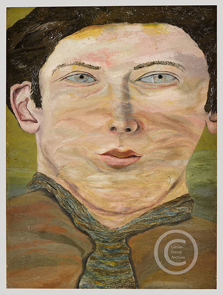Lucian Freud "Self -Portrait"  1939-1940  Oil on Canvas  30.5cm x 23.0cm 