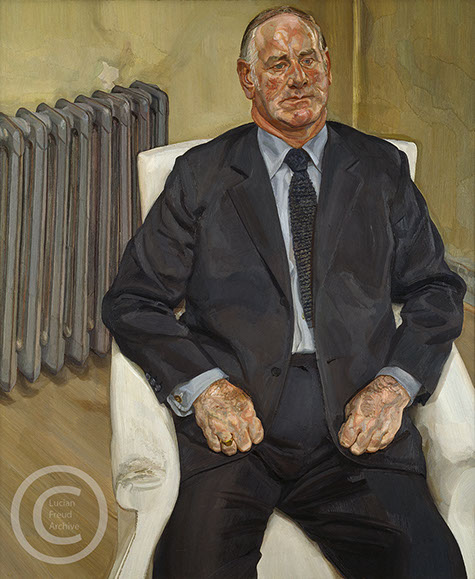 Lucian-Freud-"The-Big-Man-2"-1981-1982-Oil-on-Canvas-122cmx101cm