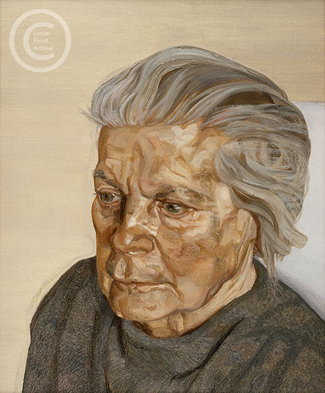 Lucian Freud "The Painter's Mother lll" 1972 Oil on Canvas 32.4cmx23cm