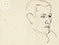 Lucian Freud 'Waldemar Hansen' 1940's Conte on paper 25.5cmx35.5cm