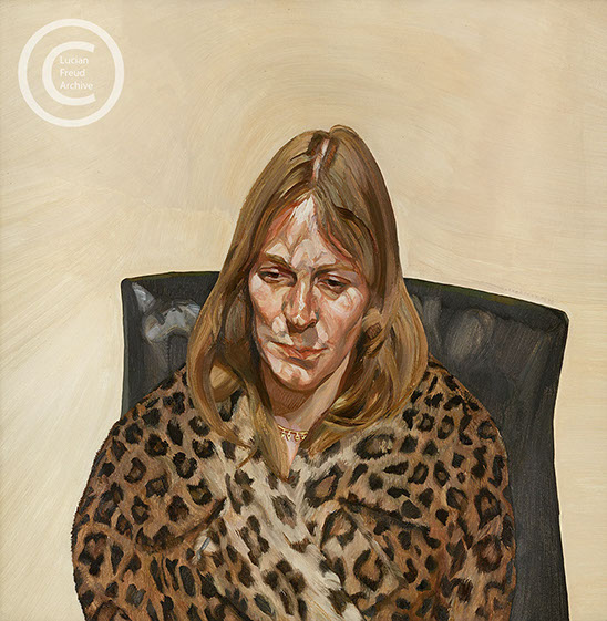 Lucian Freud "Woman in a Fur Coat" 1967-1968 Oil on Canvas 60cmx60cm Lucian Freud "Woman in a Fur Coat" 1967-1968 Oil on Canvas 60cmx60cm